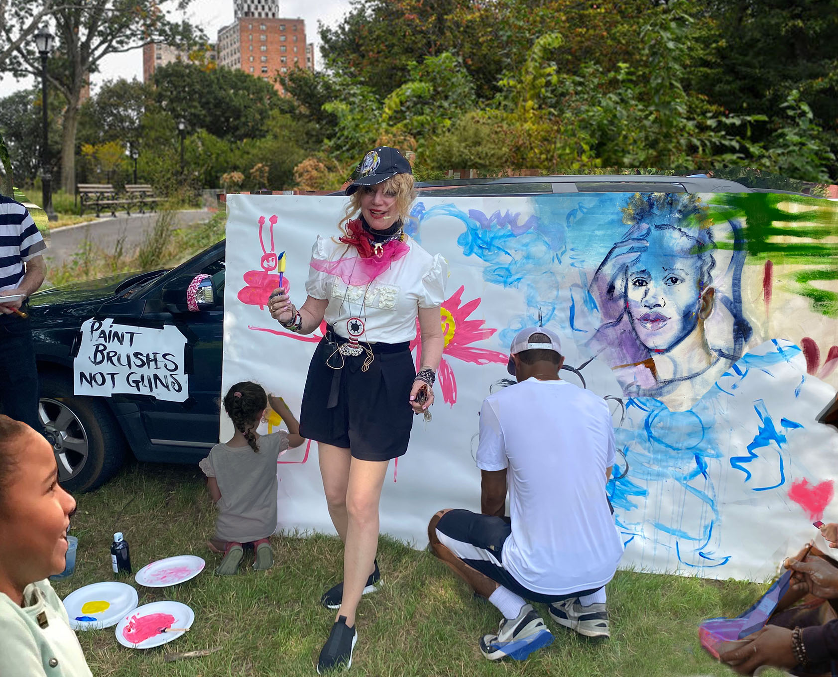  WE POP UP with FREE COLOR! ART1 MUSIC! in  PARKS!